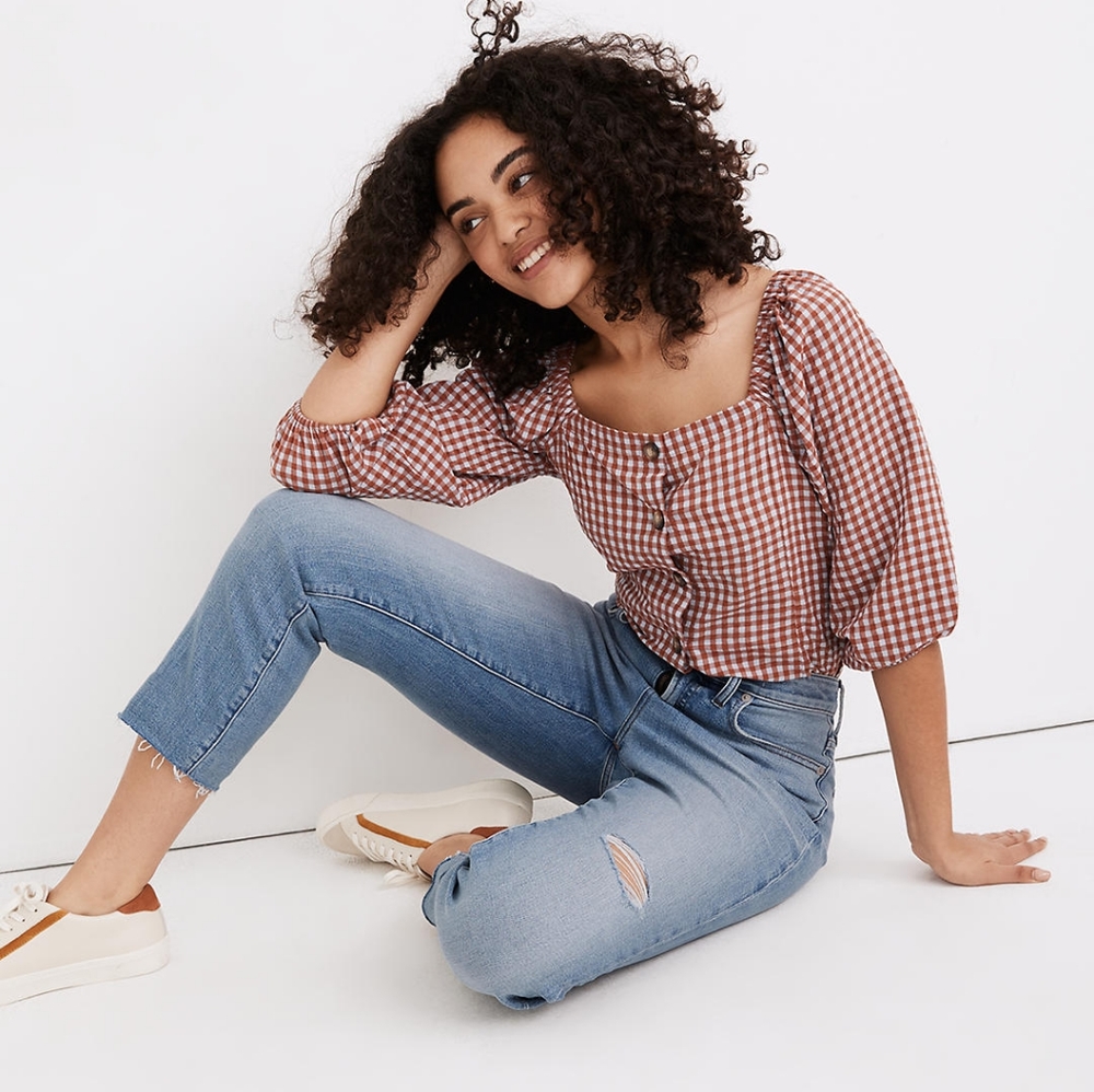 Madewell Petite Curvy Perfect Vintage Jean in Coffey Wash (Size 26P)